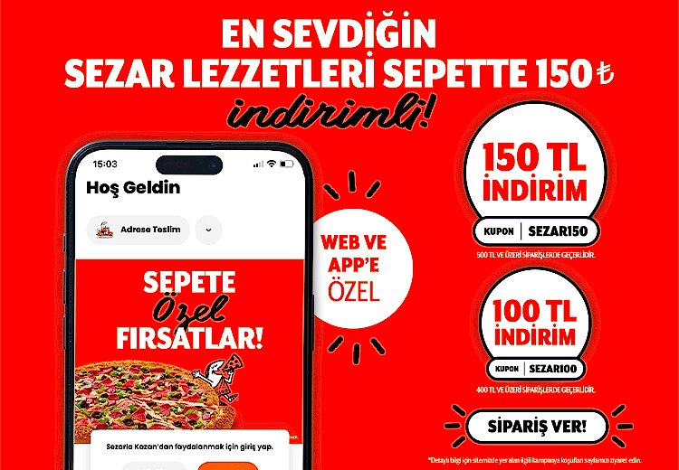 Sepette 150 TL İndirim Kampanyası